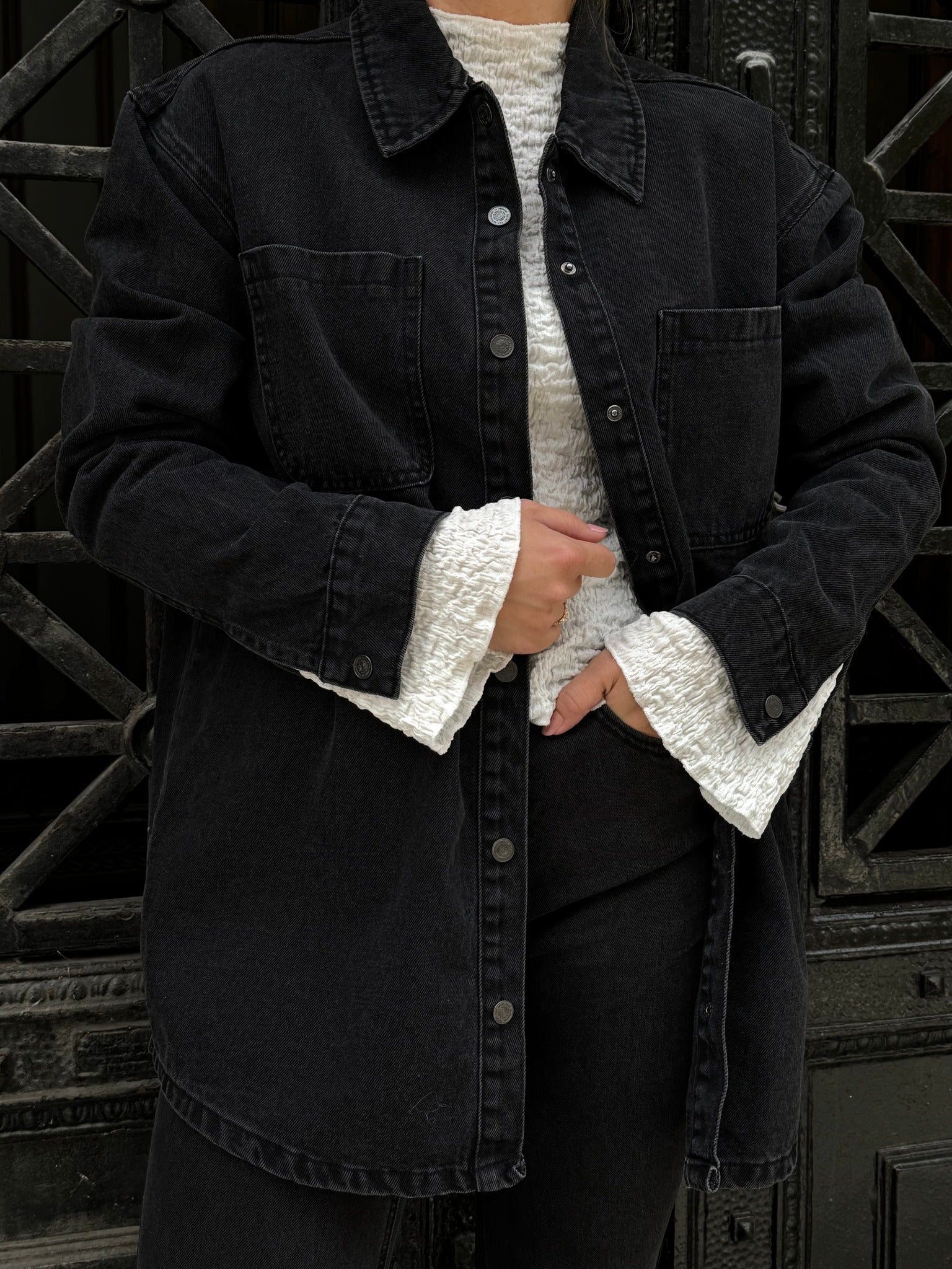 NMALVA Jacket - Black Denim